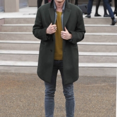 Jamie wearing Burberry. I love those colors on him.